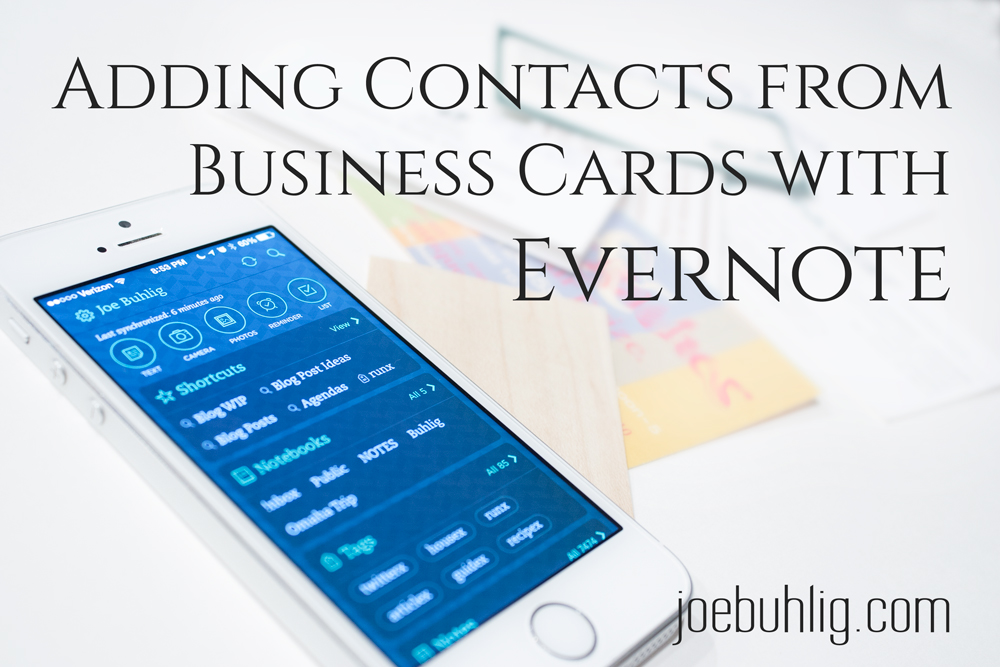 evernote contacts